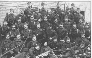 Ελληνες στρατιώτες που πήραν μέρος στην εκστρατεία κατά της νεαρής τότε σοβιετικής εξουσίας.
