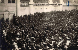 Συνεδρίαση του Σοβιέτ της Πετρούπολης τον Οκτώβρη του 1917