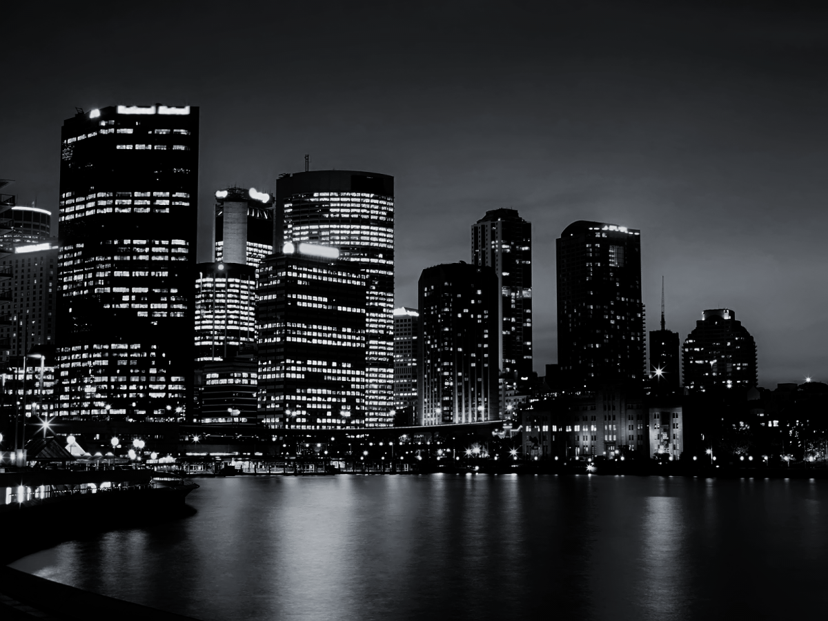 BlackandWhiteSydneySkyline