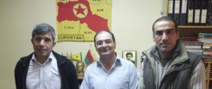 Αριστερά ο Ζουχάτ Κομπανί και δεξιά η «ψυχή» των Κούρδων στην Αθήνα, ο Αβραάμ Καγιά.