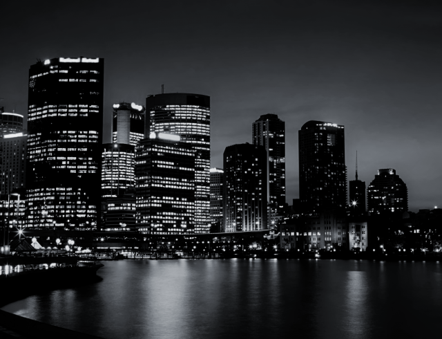 BlackandWhiteSydneySkyline