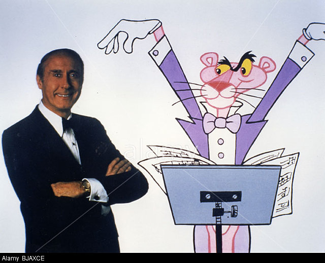 HENRY MANCINI – US light music composer with the cartoon Pink Panther