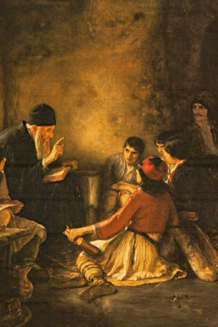 nikolaos-gyzis-the-underground-school-1885