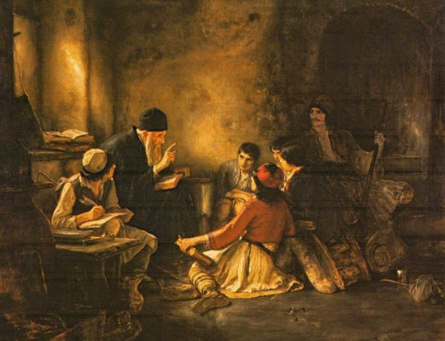 nikolaos-gyzis-the-underground-school-1885