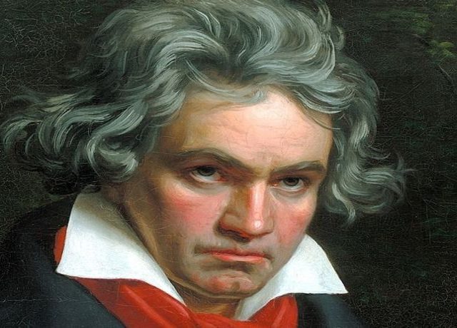Stieler, Joseph Karl: Beethoven mit der Missa solemnis Ölgemälde, 1819