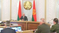 Belarusian President Lukashenko chairs the Security Council meeting in Minsk