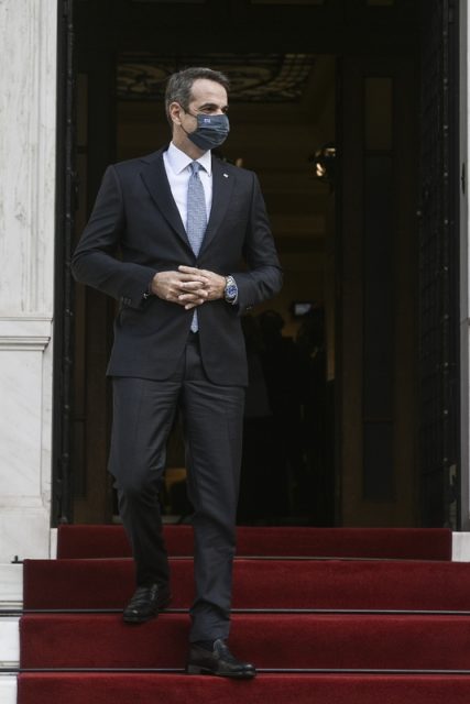 Kyriakos Mitsotakis; Maximos Mansion; official visit; Visit; Κυριάκος Μητσοτάκης; Μέγαρο Μαξίμου; επίσημη επίσκεψη; επίσκεψη; συνάντηση;