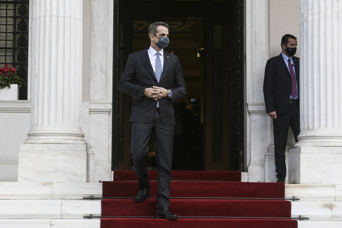 Kyriakos Mitsotakis; Maximos Mansion; official visit; Visit; Κυριάκος Μητσοτάκης; Μέγαρο Μαξίμου; επίσημη επίσκεψη; επίσκεψη; συνάντηση;