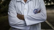 demonstration; demonstrators; doctor; Dromokaitio; Employee; hospital; psychiatric; Psychiatric Hospital of Attica; Δρομοκαϊτειο; ΨΝΑ; γιατρός; διαμαρτυρία; εργαζόμενοι; εργαζόμενος; νοσοκομείο; συμβολική κίνηση;