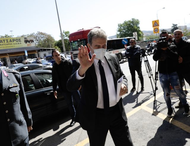 2019–nCoV; COVID-19; Coordination Center; Michael Chisochoidis; Municipal Police; Thessaloniki; coronavirus; face mask; mask; police; Δημοτική Αστυνία; ΕΛ.ΑΣ.; Ελληνική Αστυνομία; Θεσσαλονίκη; Κορωναϊός; Μιχάλης Χρυσοχοΐδης; εγκαίνια; κοροναϊός; κορονοϊός; κορωνοϊός; μάσκα; προστασία; συντονιστικό κέντρο;