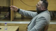 Giannis Lagos; golden dawn; trial; Γιάννης Λαγός; Χρυσή Αυγή; ακροδεξιά; ακροδεξιός; απολογία; δίκη; δικαστήριο; δικαστική αίθουσα;