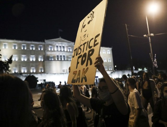 activiist; banner; demonstration; demonstrators; Gay; Gladstonos; LGBTQI; march; Murder; protest; protester; Rights; transgender; Zackie Oh; Zak Kostopoulos; Γλάδστωνος; Δολοφονία; Ζακ Κωστόπουλος; ΛΟΑΤΚΙ; γκέι; διαδήλωση; διαδηλωτές; διαμαρτυρία; διαμαρτυρόμενος; ομοφυλόφιλος; πανό; πορεία;