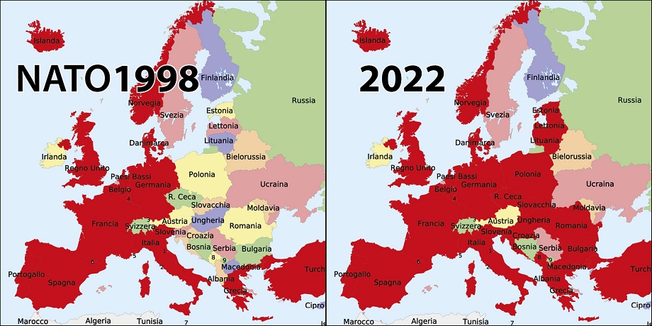 Espansione-NATO-1990-2022Α