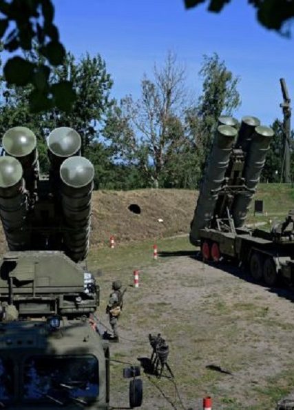 FILE PHOTO: Russian S-400 missile air defence systems are seen during a training exercise in Kaliningrad region