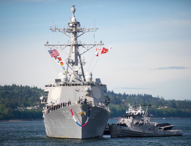 USS Sampson returns from deployment