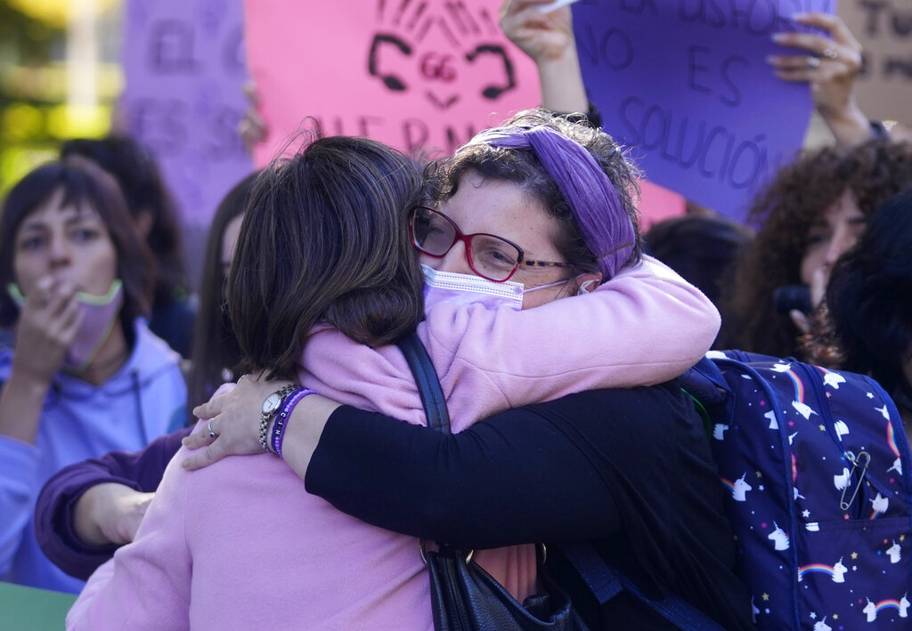 Spain Feminist Protest
