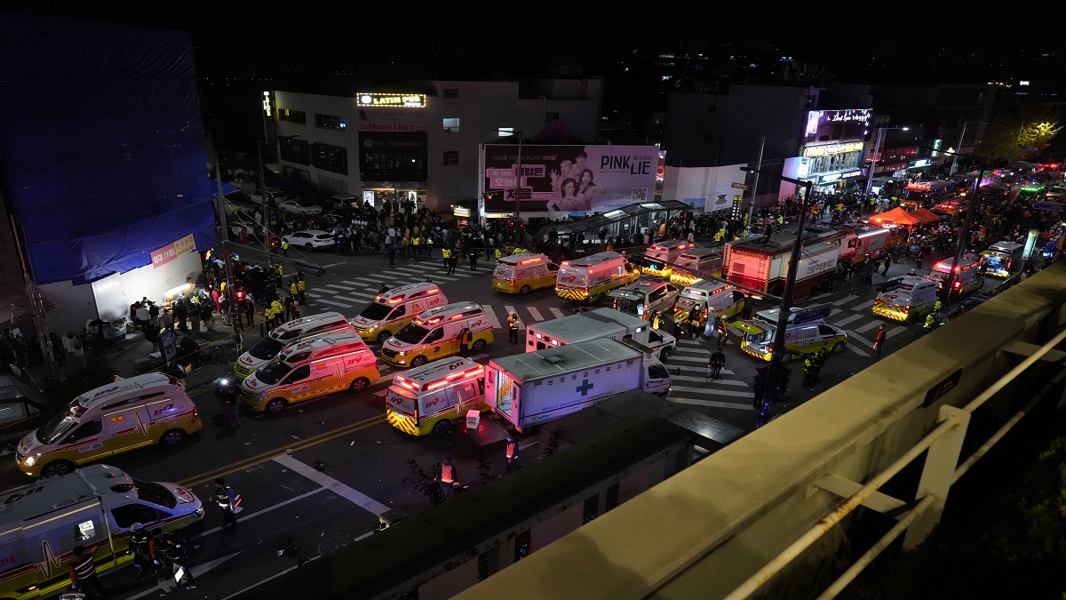South Korea Halloween Crowd Surge