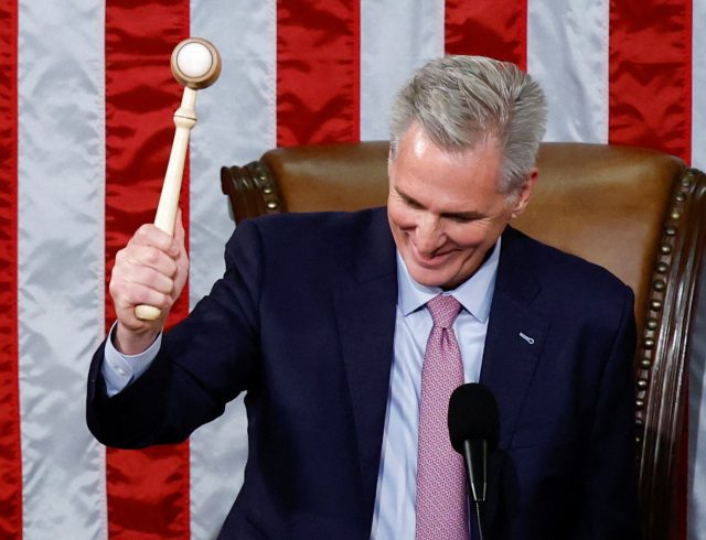 Kevin McCarthy is elected next Speaker of the U.S. House of Representatives at the U.S. Capitol in Washington