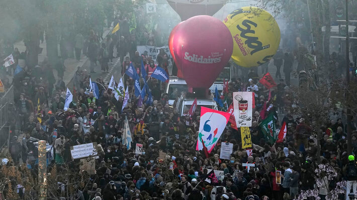 France Pension Protests