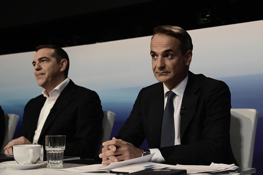 [361320] DEBATE ΤΩΝ ΠΟΛΙΤΙΚΩΝ ΑΡΧΗΓΩΝ ΓΙΑ ΤΙΣ ΕΚΛΟΓΕΣ ΤΗΣ 21ης ΜΑΪΟΥ 2023 (ΜΙΧΑΛΗΣ ΚΑΡΑΓΙΑΝΝΗΣ/EUROKINISSI)