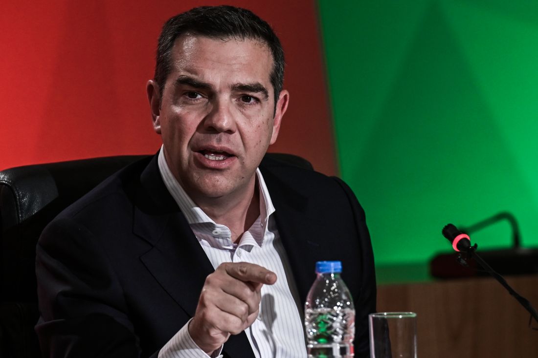 [361442] ΔΙΑΚΑΝΑΛΙΚΗ ΣΥΝΕΝΤΕΥΞΗ ΤΥΠΟΥ ΤΟΥ ΠΡΟΕΔΡΟΥ ΤΟΥ ΣΥΡΙΖΑ ΑΛΕΞΗ ΤΣΙΠΡΑ(ΤΑΤΙΑΝΑ ΜΠΟΛΑΡΗ/EUROKINISSI)