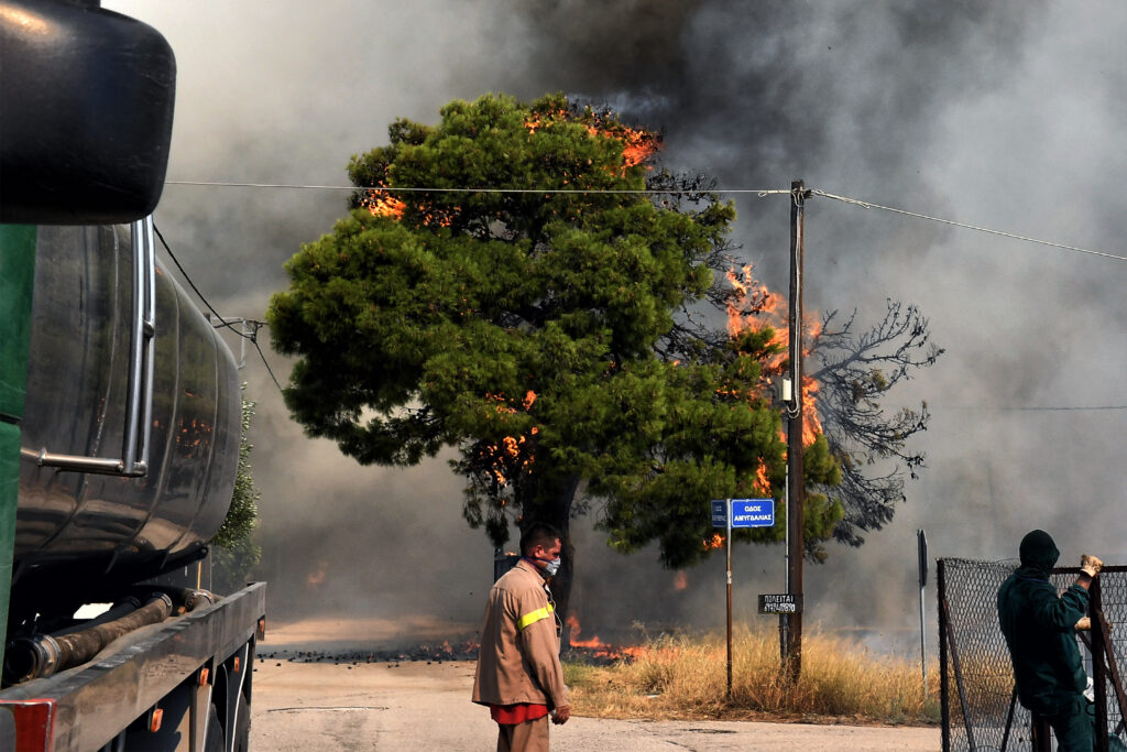ΠΥΡΚΑΓΙΑ ΣΕ ΔΑΣΙΚΗ ΕΚΤΑΣΗ ΣΤΟ ΛΟΥΤΡΑΚΙ (EUROKINISSI)