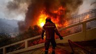 ΠΥΡΚΑΓΙΑ ΣΤΗΝ ΦΥΛΗ ΚΟΝΤΑ ΣΤΗΝ Ι. ΜΟΝΗ ΚΛΕΙΣΤΩΝ (ΣΩΤΗΡΗΣ ΔΗΜΗΤΡΟΠΟΥΛΟΣ/EUROKINISSI)