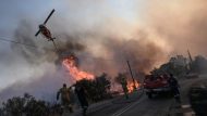 Greece; Ελλάδα; 2023; summer wildfires; καλοκαιρινές πυρκαγιές; Prodromos; Voiotia; Πυρκαγιά; Πρόδρομος; Βοιωτία; φωτιά; fire; πυρκαγιά; extinguish; κατάσβεση; fire brigade; fire department; fire fighter; πυροσβέστης; Πυροσβεστική; εναέρια; air support; helicopter; ελικόπτερο;