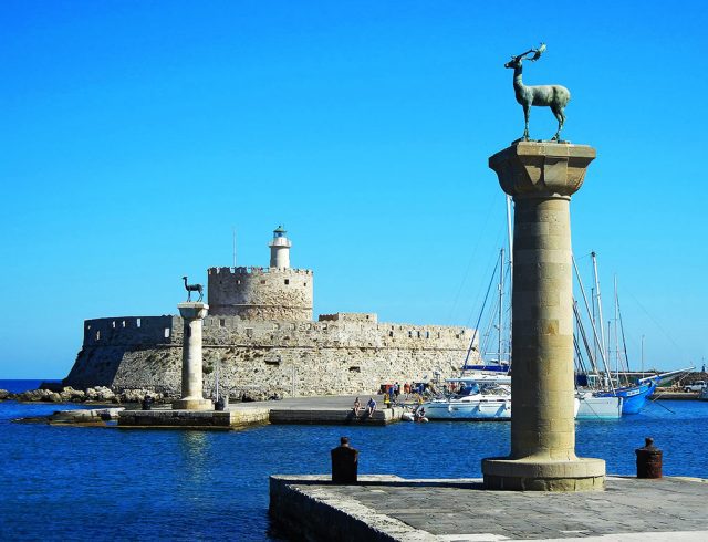 Rhodian-Deer-Statues