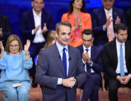 [368837] ΠΑΡΟΥΣΙΑΣΗ ΤΟΥ ΨΗΦΟΔΕΛΤΙΟΥ ΤΗΣ ΝΕΑΣ ΔΗΜΟΚΡΑΤΙΑΣ ΓΙΑ ΤΙΣ ΕΥΡΩΕΚΛΟΓΕΣ (ΓΙΩΡΓΟΣ ΚΟΝΤΑΡΙΝΗΣ/EUROKINISSI)