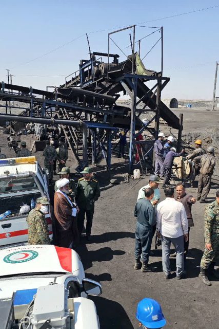 Gas explosion in a coal mine in South Khorasan Province