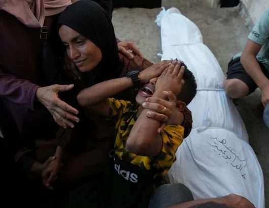 GAZA-crying boy