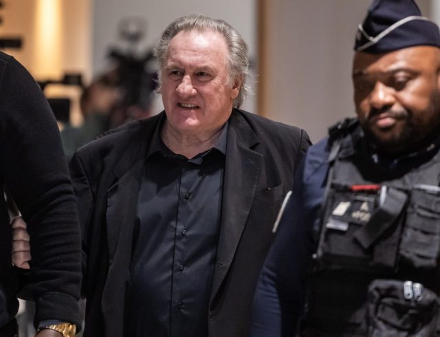 French actor Gerard Depardieu attends trial on sexual assault charges