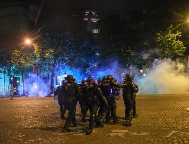PSG fans celebrate UEFA Champions League win Paris