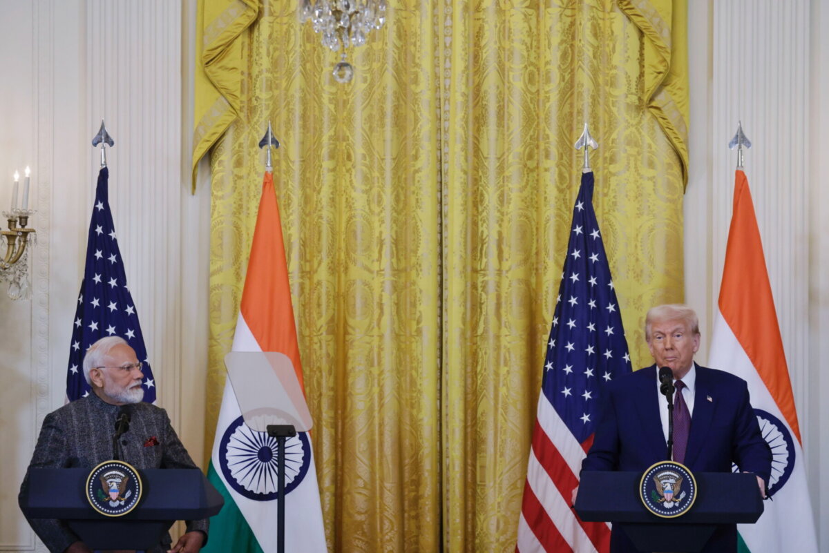 India Prime Minister Narendra Modi meets with US President Donald Trump at the White House