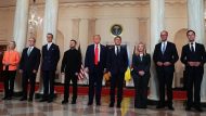 US President Trump meets Ukraine’s President and European leaders at White House