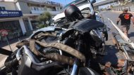 [379818] ΤΡΟΧΑΙΟ ΔΥΣΤΥΧΗΜΑ ΜΕ ΜΟΤΟΣΥΚΛΕΤΑ ΣΤΗ ΣΥΜΒΟΛΗ ΤΗΣ Λ. ΜΕΣΟΓΕΙΩΝ ΜΕ ΤΗ Λ. ΛΑΥΡΙΟΥ ΣΤΟ ΥΨΟΣ ΤΟΥ ΣΤΑΥΡΟΥ ΤΗΣ ΑΓΙΑΣ ΠΑΡΑΣΚΕΥΗΣ (ΓΙΑΝΝΗΣ ΠΑΝΑΓΟΠΟΥΛΟΣ / EUROKINISSI)