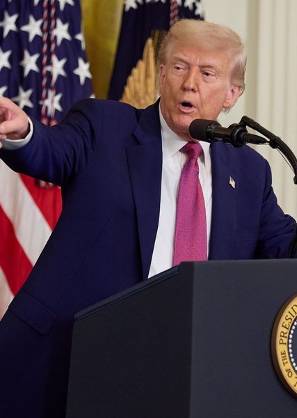 US President Donald Trump signs executive orders