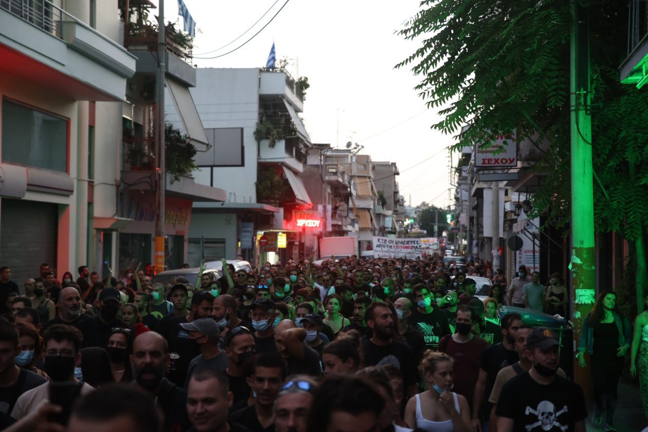 Pavlos Fyssas; anti-fascist; demonostration; Events; Killah P; Political; demonstrators; march; protest; protesters; rally; Παύλος Φύσσας; αντιφασιστική; διαδήλωση; διαδηλωτές; διαμαρτυρία; πορεία; συλλαλητήριο;