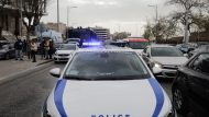 Alkis Kampanos; Thessaloniki; police; riot police; trial; Άλκης Καμπανός; Θεσσαλονίκη; αθλητική βία; αστυνομία; αστυνομικά μέτρα; αστυνομικός κλοιός; δίκη; δικαστήριο; δικαστικό μέγαρο; δολοφονία; περιπολικό;