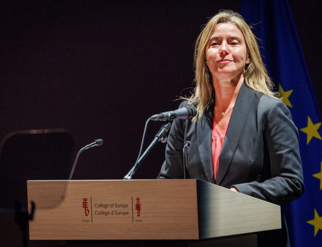 Federica Mogherini and two others arrested in investigation into suspected fraud