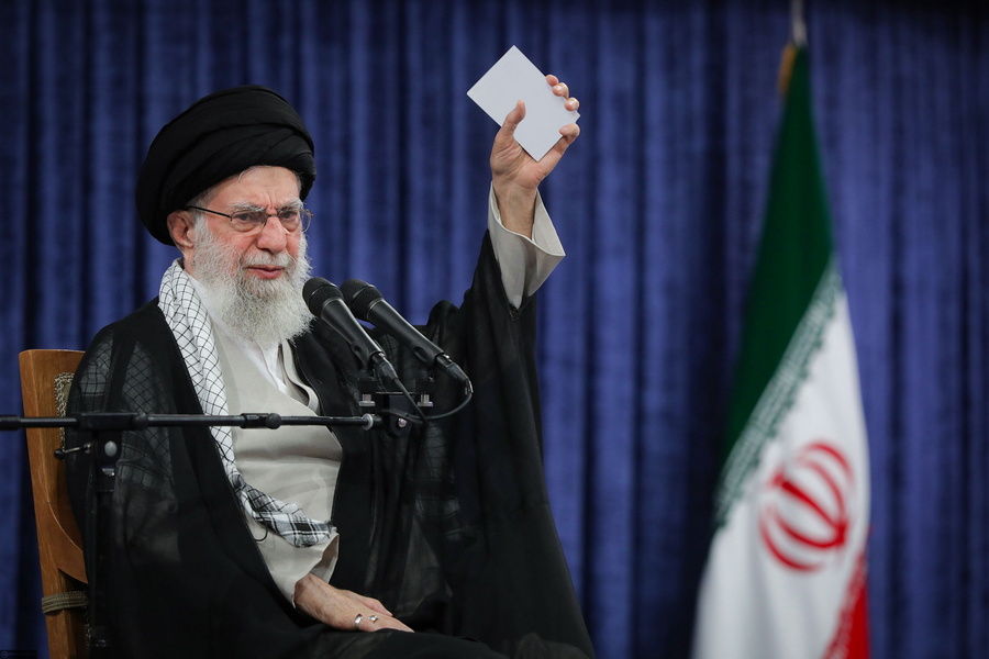 Iranian Supreme Leader Khamenei commemorates the first death anniversary of the late president Raisi
