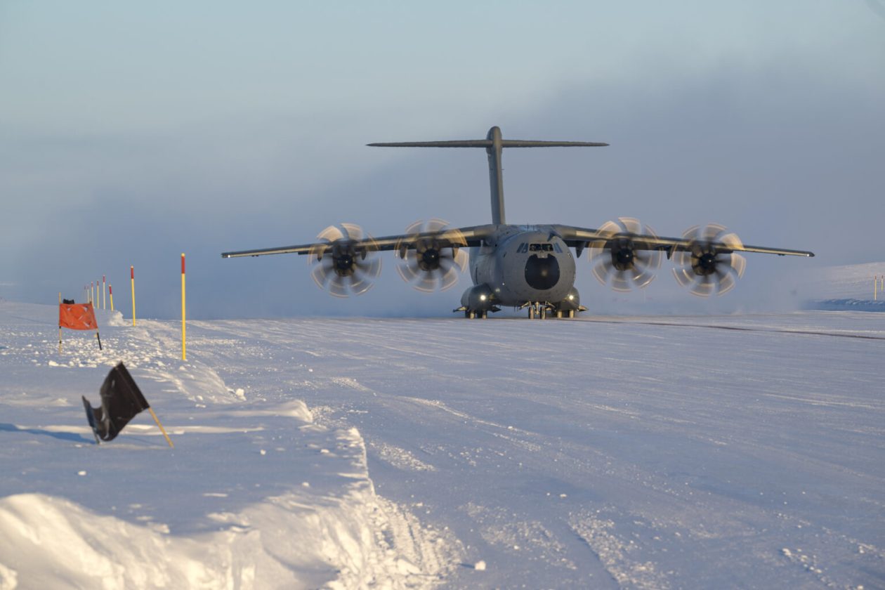 Expérimentation A400M par temps froid