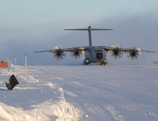 Expérimentation A400M par temps froid