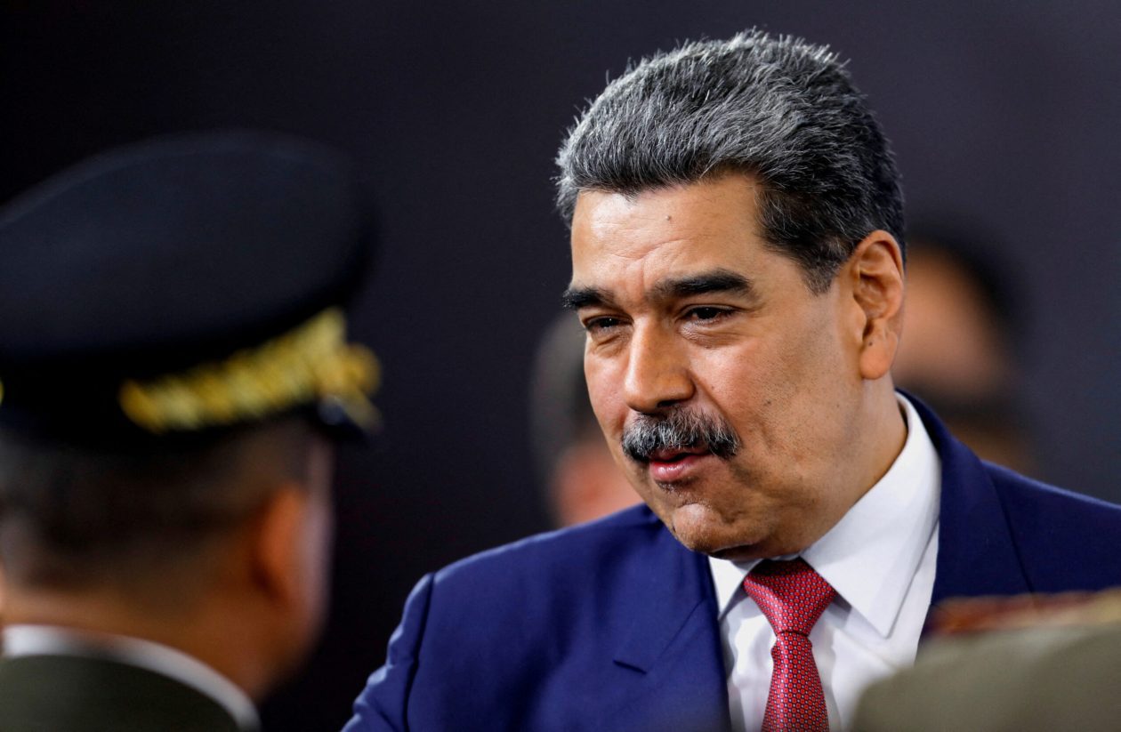 FILE PHOTO: Venezuela’s President Nicolas Maduro holds a press conference, in Caracas