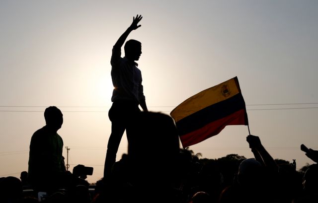 Venezuelan opposition leader Juan Guaido attends rally in San Mateo Anzoategui