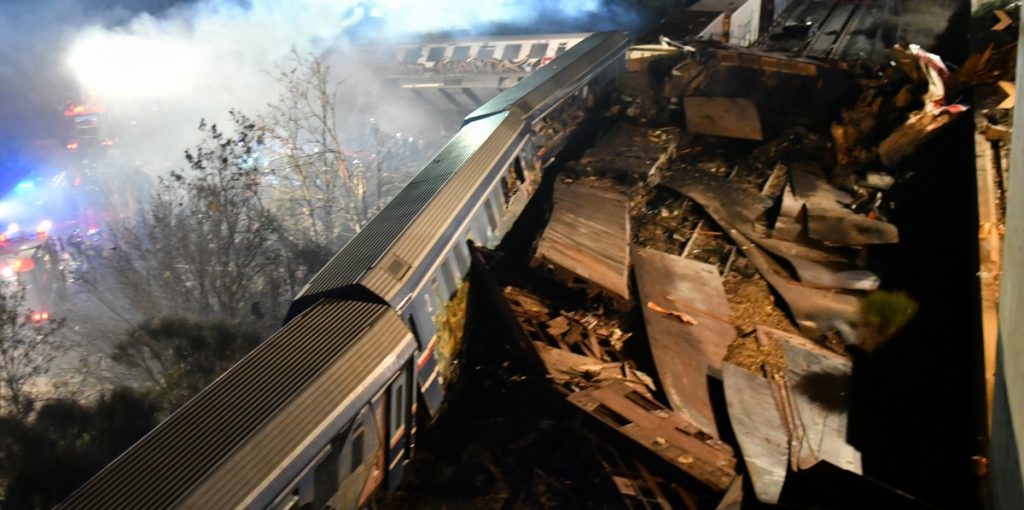 Hellenic Train; Evangelismos; Larisa; Larissa; accident; collision; rail; railway; Ευαγγελισμός; Λάρισα; ΟΣΕ; ατύχημα; δυστύχημα; σιδηροδρομικό ατύχημα; σιδηρόδρομος; σύγκρουση; τρένα; τρένο; Τέμπη; Tempi;