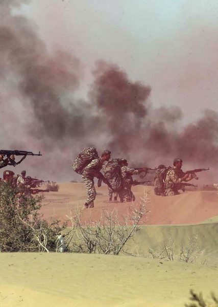Iranian Army military drill