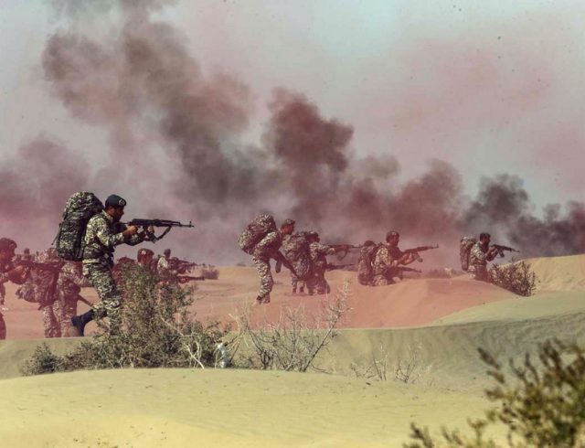 Iranian Army military drill