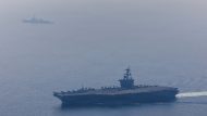 US Navy carrier strike group in the Arabian Sea